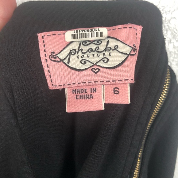 PHOEBE COUTURE SILK geometric Aztec dress Sz 6 - Picture 8 of 9